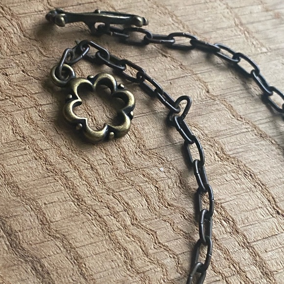 Elegant Gemstone Agate Jasper Gold and Brown Pendant Necklace - Picture 3 of 6